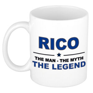 Rico The man, The myth the legend pensioen cadeau mok/beker 300 ml
