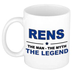 Rens The man, The myth the legend pensioen cadeau mok/beker 300 ml