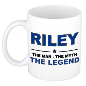 Riley The man, The myth the legend pensioen cadeau mok/beker 300 ml