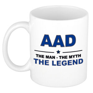 Aad The man, The myth the legend pensioen cadeau mok/beker 300 ml