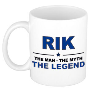 Rik The man, The myth the legend pensioen cadeau mok/beker 300 ml