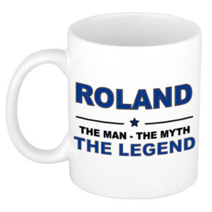 Roland The man, The myth the legend pensioen cadeau mok/beker 300 ml