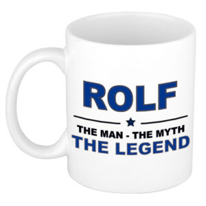 Rolf The man, The myth the legend pensioen cadeau mok/beker 300 ml
