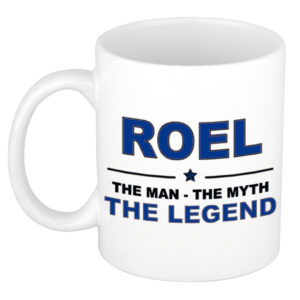 Roel The man, The myth the legend pensioen cadeau mok/beker 300 ml