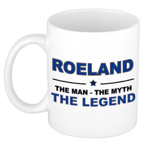 Roeland The man, The myth the legend pensioen cadeau mok/beker 300 ml