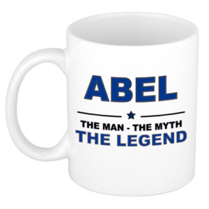 Abel The man, The myth the legend pensioen cadeau mok/beker 300 ml