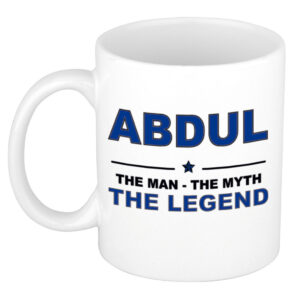 Abdul The man, The myth the legend pensioen cadeau mok/beker 300 ml