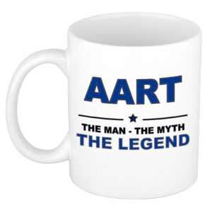 Aart The man, The myth the legend pensioen cadeau mok/beker 300 ml