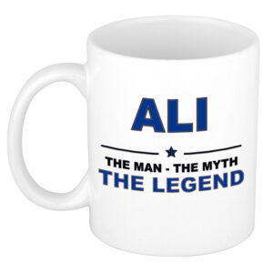 Ali The man, The myth the legend pensioen cadeau mok/beker 300 ml