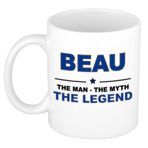 Beau The man, The myth the legend pensioen cadeau mok/beker 300 ml