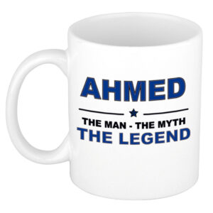 Ahmed The man, The myth the legend pensioen cadeau mok/beker 300 ml