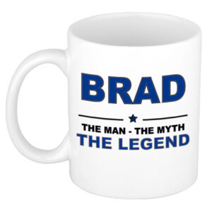 Brad The man, The myth the legend pensioen cadeau mok/beker 300 ml