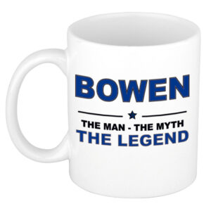 Bowen The man, The myth the legend pensioen cadeau mok/beker 300 ml
