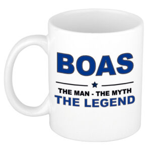 Boas The man, The myth the legend pensioen cadeau mok/beker 300 ml