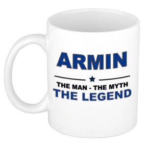 Armin The man, The myth the legend pensioen cadeau mok/beker 300 ml