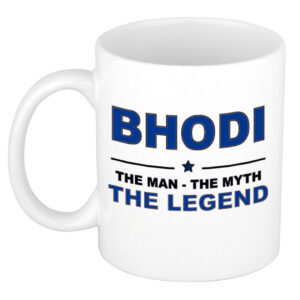 Bhodi The man, The myth the legend pensioen cadeau mok/beker 300 ml