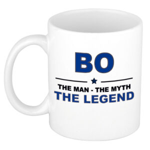Bo The man, The myth the legend pensioen cadeau mok/beker 300 ml