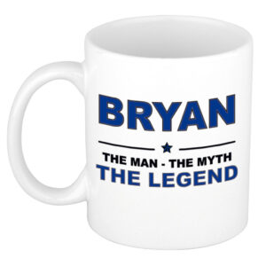Bryan The man, The myth the legend pensioen cadeau mok/beker 300 ml