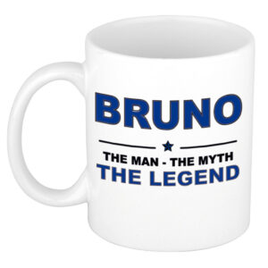 Bruno The man, The myth the legend pensioen cadeau mok/beker 300 ml