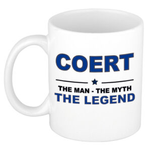 Coert The man, The myth the legend pensioen cadeau mok/beker 300 ml
