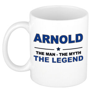 Arnold The man, The myth the legend pensioen cadeau mok/beker 300 ml