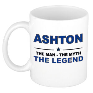 Ashton The man, The myth the legend pensioen cadeau mok/beker 300 ml