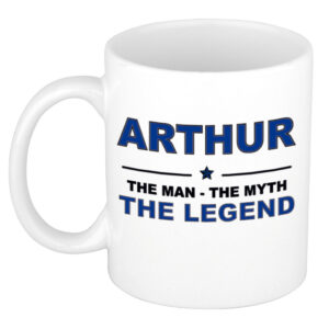 Arthur The man, The myth the legend pensioen cadeau mok/beker 300 ml