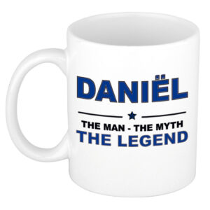 Daniel The man, The myth the legend pensioen cadeau mok/beker 300 ml
