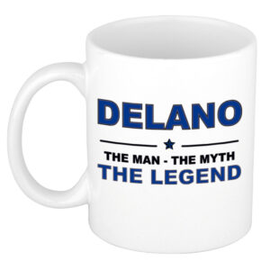 Delano The man, The myth the legend pensioen cadeau mok/beker 300 ml