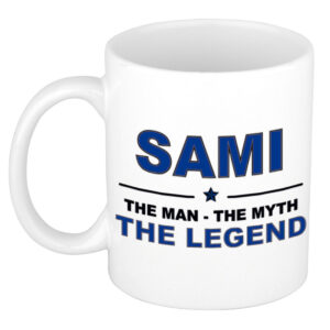 Sami The man, The myth the legend pensioen cadeau mok/beker 300 ml