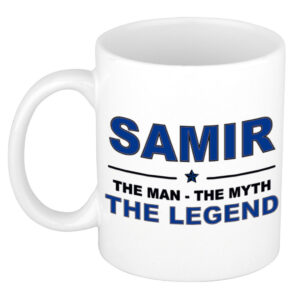 Samir The man, The myth the legend pensioen cadeau mok/beker 300 ml