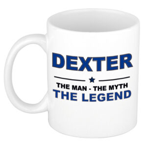 Dexter The man, The myth the legend pensioen cadeau mok/beker 300 ml
