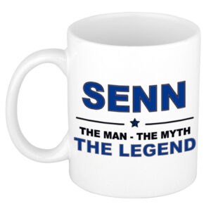 Senn The man, The myth the legend pensioen cadeau mok/beker 300 ml