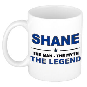 Shane The man, The myth the legend pensioen cadeau mok/beker 300 ml
