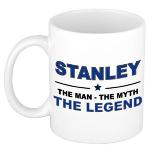 Stanley The man, The myth the legend pensioen cadeau mok/beker 300 ml