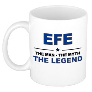 Efe The man, The myth the legend pensioen cadeau mok/beker 300 ml