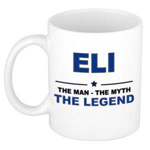 Eli The man, The myth the legend pensioen cadeau mok/beker 300 ml